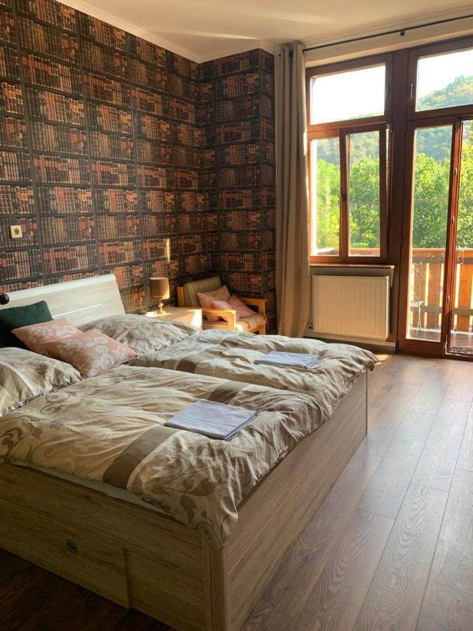 Hotelzimmer Im Alten Reihenhaus Auf Der Stadtmauer Bacharach Bagian luar foto